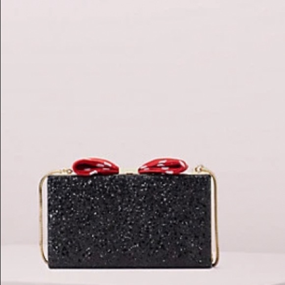Auth. KATE SPADE Minnie Mousse glitter box Crosby - Picture 5 of 16